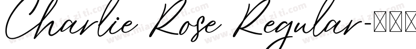 Charlie Rose Regular字体转换